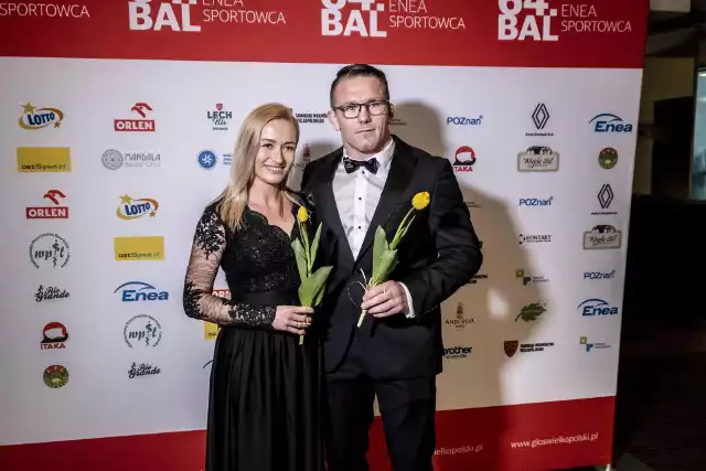Tadeusz Michalik z żoną Pauliną na 64. Enea Balu Sportowca w hotelu Andersia