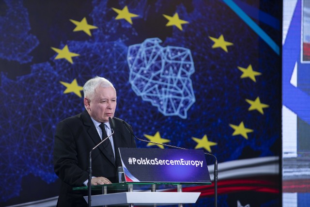 Jarosław Kaczyński w Bydgoszczy przed wiosennymi wyborami do europarlamentu