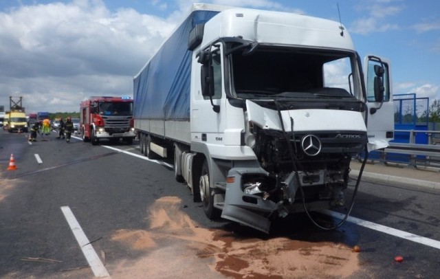 Wypadek na autostradzie A4 w Mysłowicach. Autostrada jest zamknięta