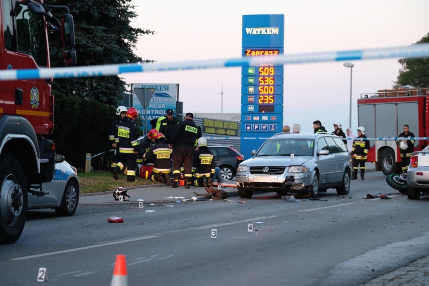 Do wypadku doszło w sobotę na ul. Sanowej w Jarosławiu, w...