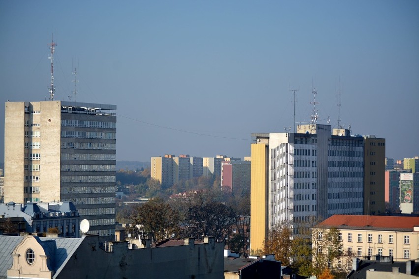 Widok z biurowca przy ul. Karłowicza w Lublinie