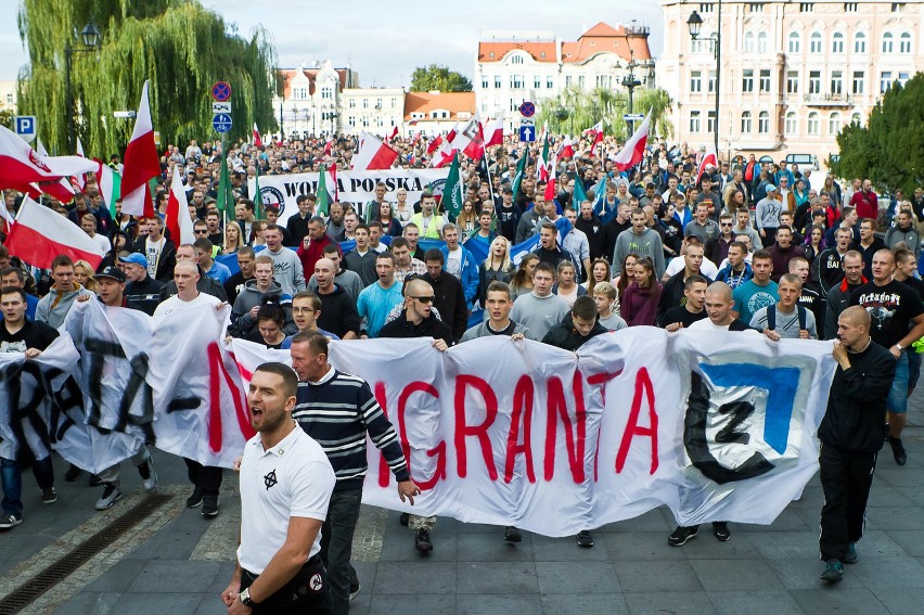 Marsz przeciw imigrantom w Bydgoszczy
