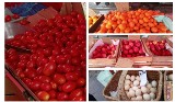 Ceny warzyw i owoców na targowisku w Jędrzejowie. Po ile suszone śliwki, pomidory, kapusta? Zobacz zdjęcia