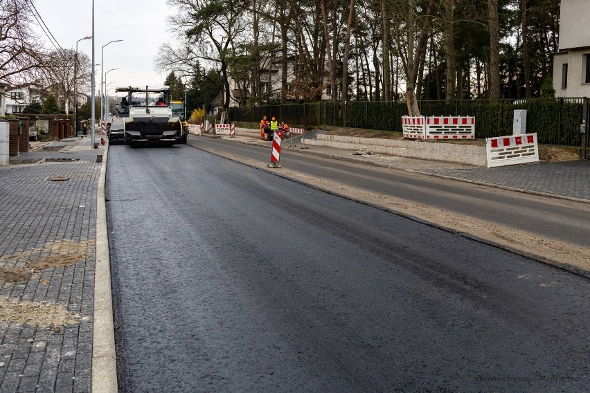 Ulica Modra i Koralowa w Szczecin. Stan prac na: 31.03.2023