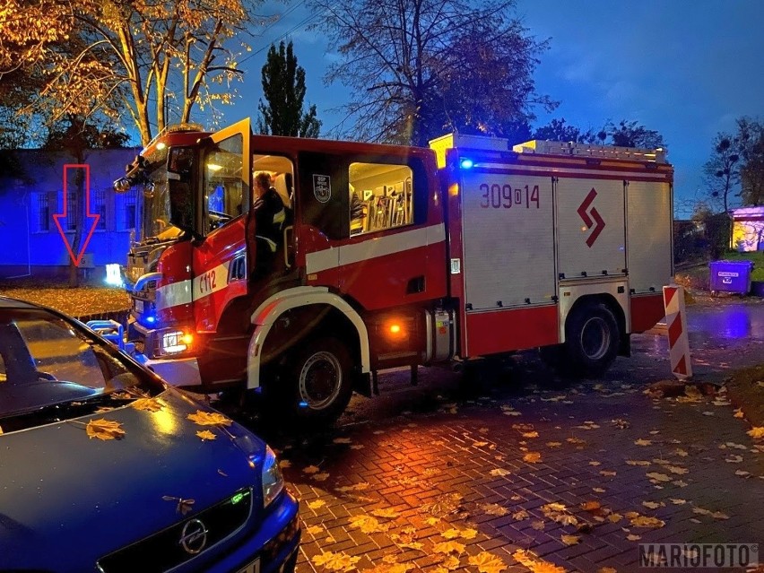 Pożar mieszkania na opolskim Zaodrzu.