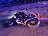 Pościg w Raciborzu za motocyklistą. Dwóch policjantów zostało rannych 