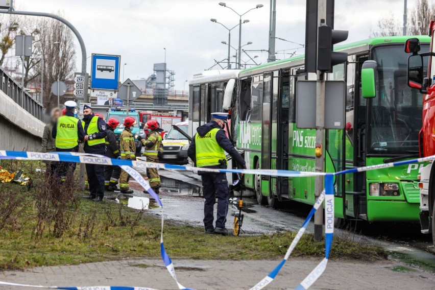 Wypadek w Szczecinie na ul. Gdańskiej - 19.03.2021