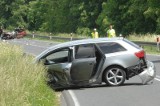 W Kunowicach audi uderzyło w toyotę. Kierowca uciekł