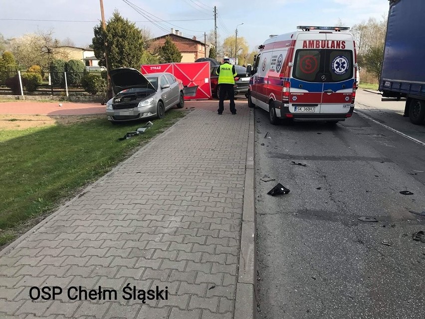 Wypadek w Chełmie Śląskim