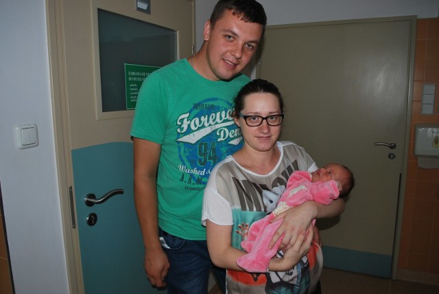 Alicja Duszak, córka Beaty i Arkadiusza z Kadzidła przyszła na świat 5 lipca, ważąc 3140 g i mierząc 55 cm.