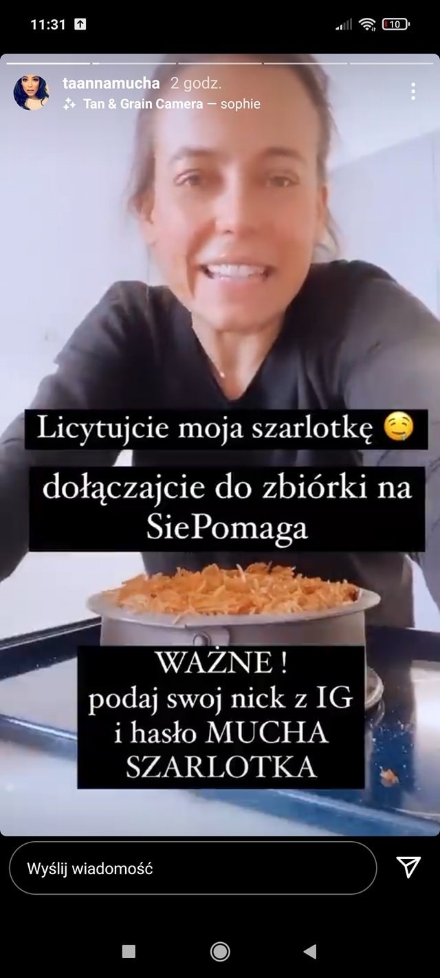 Anna Mucha upiecze szarlotkę, pomagając Bartusiowi Przychodzkiemu z Sandomierza (ZDJĘCIA)!