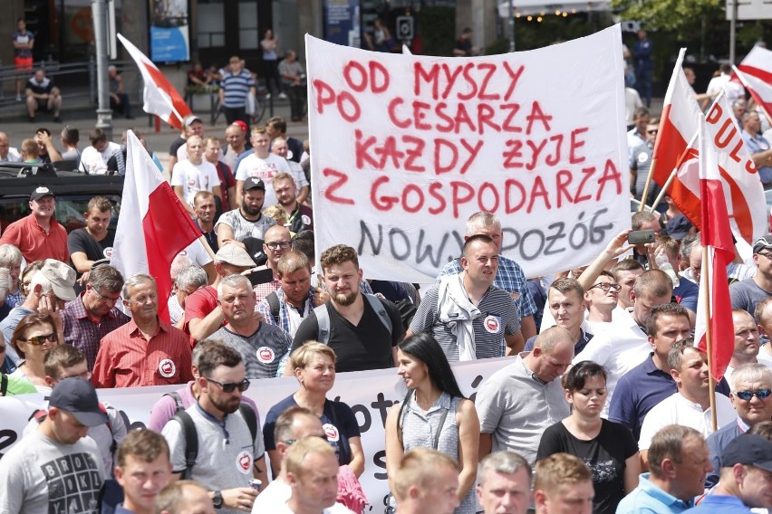 Protest rolników w Warszawie 13 lipca 2018