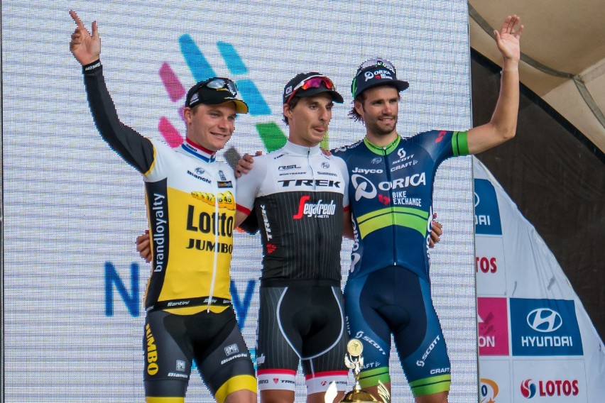 Zwycięzca trzeciego etapu Tour De Pologne, włoch Niccolo...