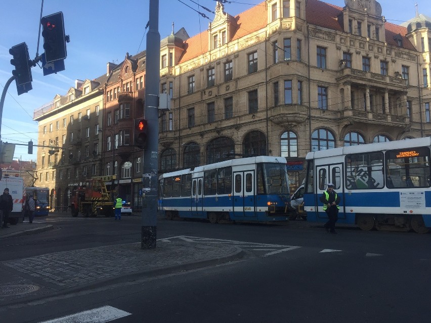 Zderzenie tramwajów na Świdnickiej
