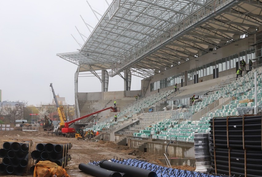 Budowa stadionu Radomiaka Radom.
