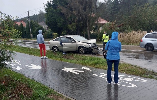 Na miejscu sobotniej kolizji w Zagnańsku