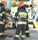 Wypadek na Obwodnicy Trójmiasta. Zderzenie 3 samochodów, 1 osoba poszkodowana