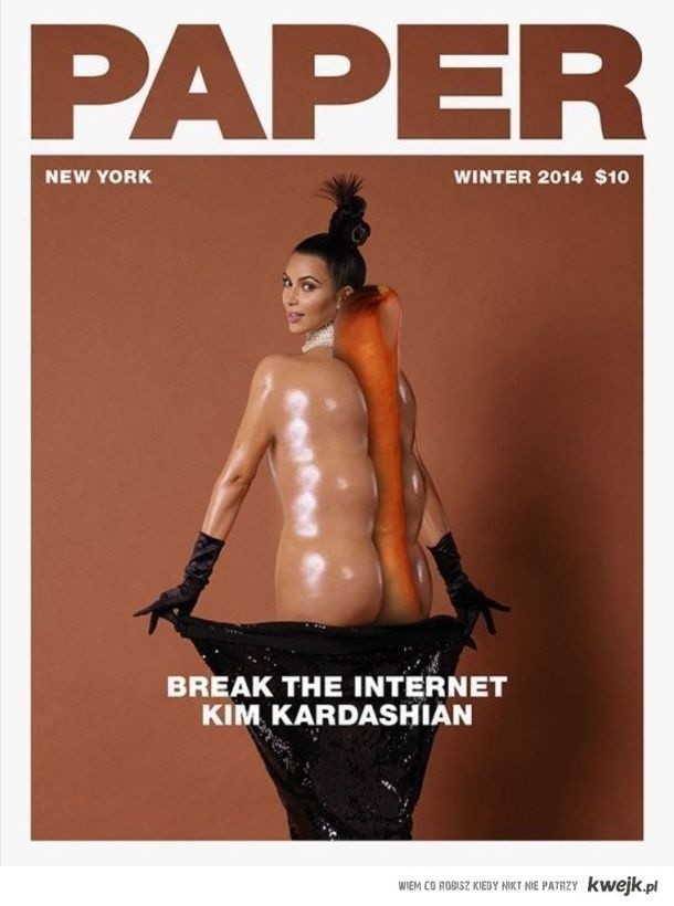 Kim Kardashian nago w Paper [MEMY]