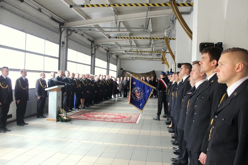 Uroczystość pożegnania komendanta straży pożarnej w Oleśnie...