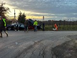 Wypadek w miejscowości Odrzywołek w gminie Belsk Duży. Dwie osoby ranne