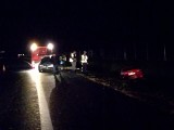 Rozbity radiowóz na A4 koło Tarnowa. Ranni policjanci