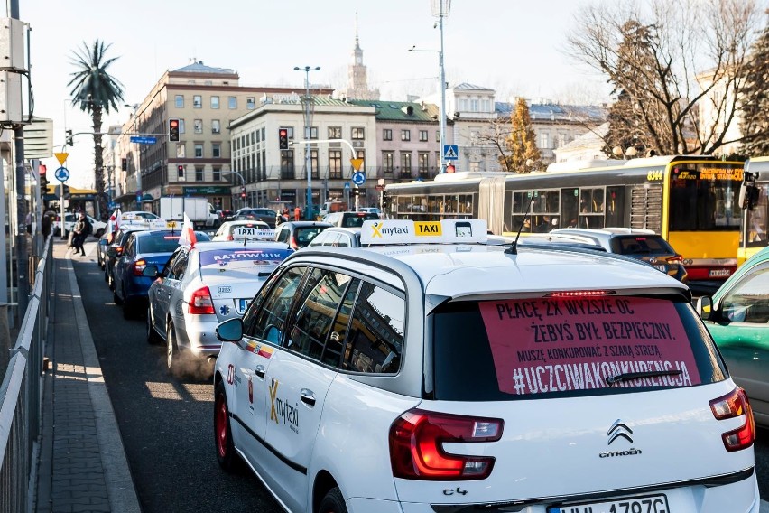 Ostatni protest taksówkarzy odbył się w Warszawie pod koniec...