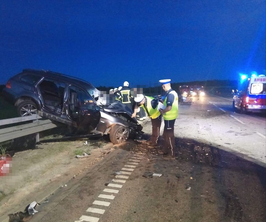 Kolno. Wypadek na DK 61. Siedem osób rannych, droga zablokowana (zdjęcia)