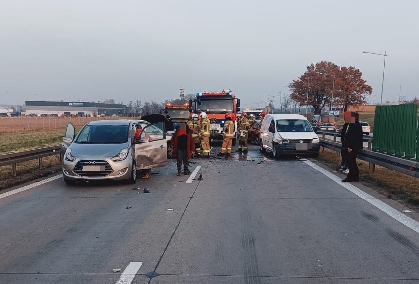 Karambol na A4 pod Wrocławiem