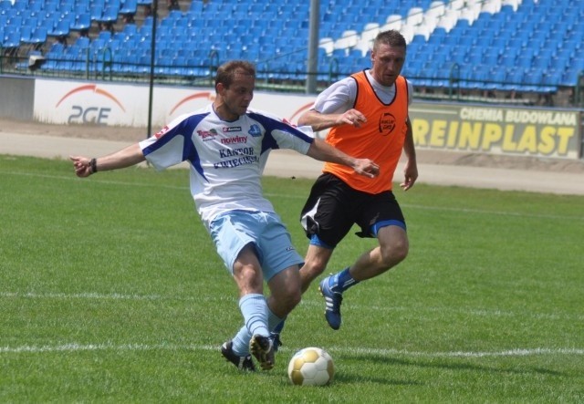 Karol Wójcik strzelił gola dla Stali.
