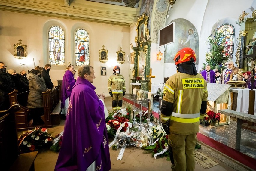 Ostatnie pożegnanie st. bryg. Marka Misia, byłego komendanta...