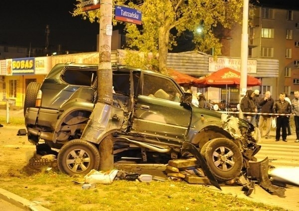 Śmiertelny wypadek na skrzyżowaniu Dąbrowskiego i Tatrzańskiej (aktual.,zdjęcia)