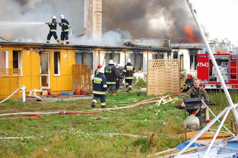 Pożar noclegowni w Choszcznie