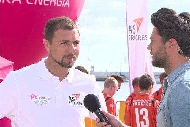 Jerzy Dudek w rozmowie z Olivierem Janiakiem (fot. Dzień Dobry TVN/x-news)