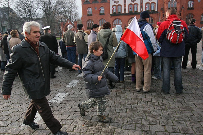 Glówne obchody Świeta Niepodleglości na placu Zwyciestwa  w...