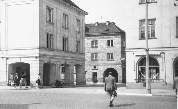 Ulica Zamenhofa około 1955 roku.  Ze zbiorów Tadeusza Chańki.