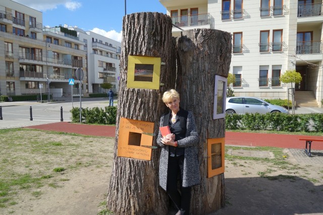 To plenerowa biblioteczka w Wilanowie. - Liczę, że bydgoszczanie poprą ten pomysł - mówi Jola Niwińska.