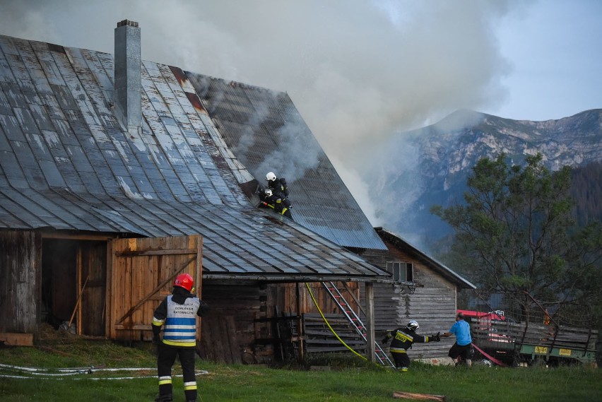 Kościelisko. Pożar drewnianego budynku mieszkalnego [ZDJĘCIA]