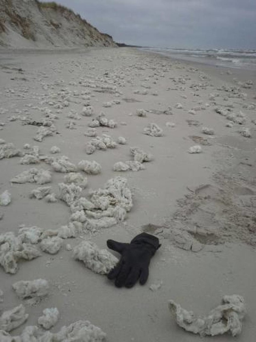 20 ton parafiny na plażach w gminie Choczewo [ZDJĘCIA]