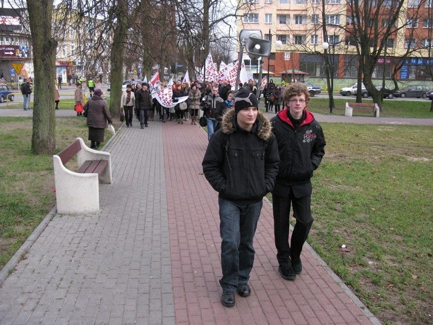 Protest licealistów z Miastka