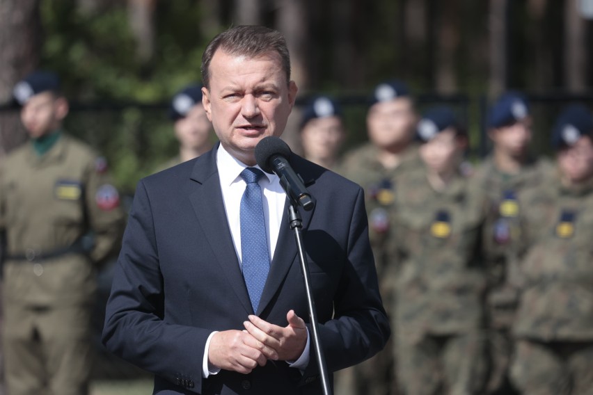 Minister obrony narodowej Mariusz Błaszczak wziął udział w...