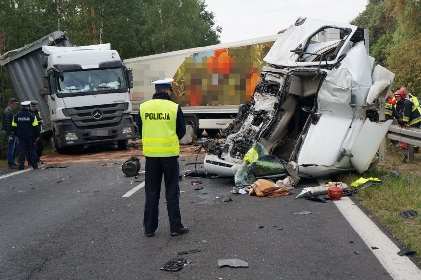 Wypadek na trasie Dk1 w Kobiórze