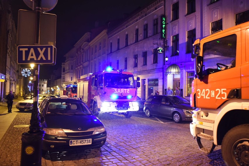 Strażacy interweniowali m.in. przy ulicy Mostowej w Toruniu