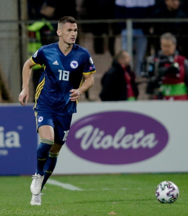 Kapitan Korony Kielce Adnan Kovacević zagrał w meczu Bośni i Hercegowiny z Włochami. Mamy zdjęcia z jego występu