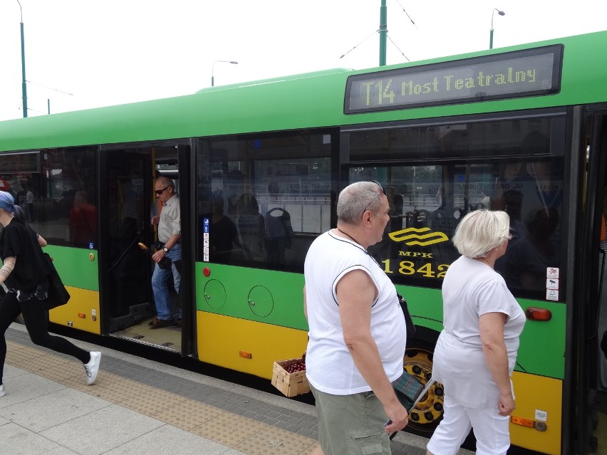 Od soboty autobusy zastąpiły tramwaje wzdłuż trasy PST