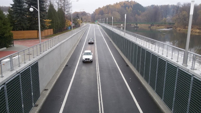 Żywiec: Nowy most na Sole i półtunel otwarty. Wykonawca z ponad 4 mln zł kary