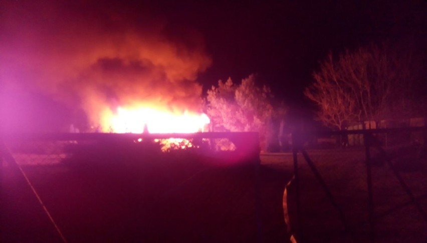 Spłonął domek w Kruszwicy