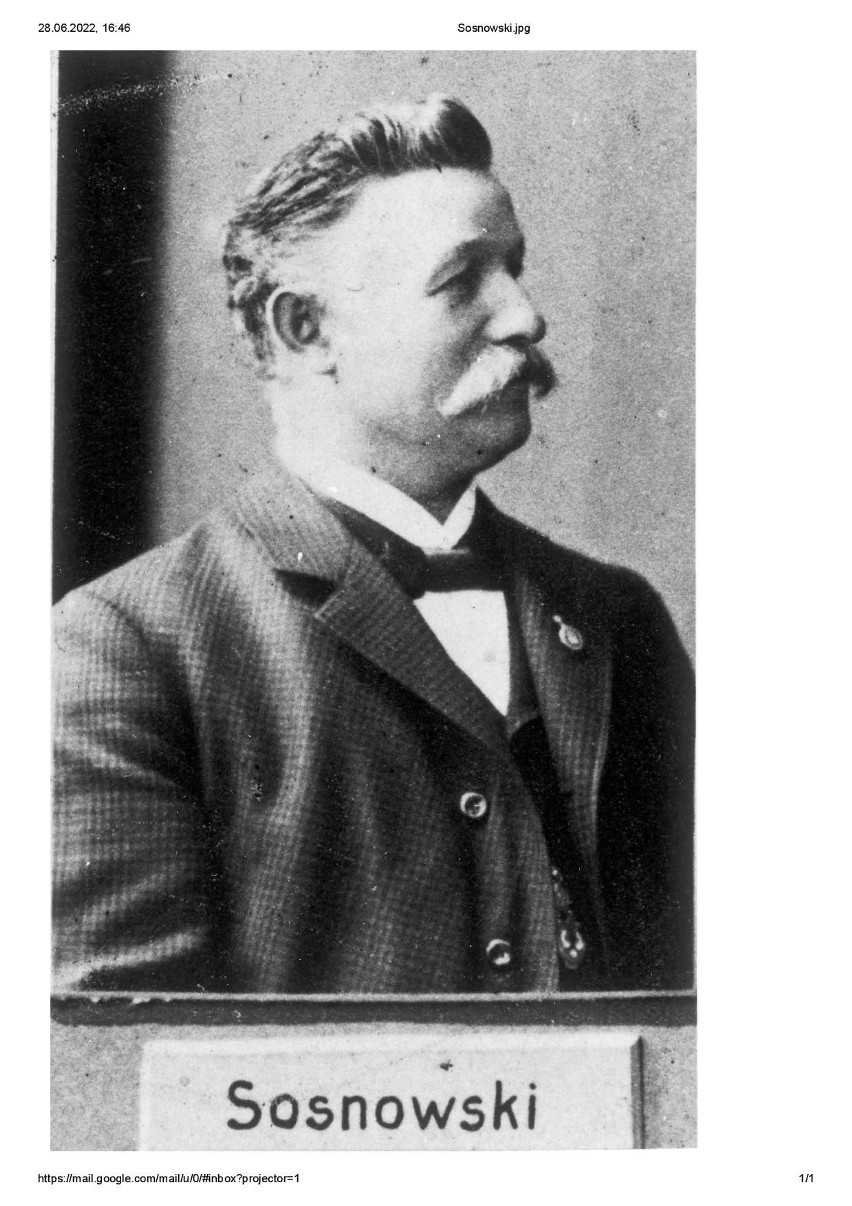 Ludwik Sosnowski - chórzysta, poeta, patron jednej z ulic
