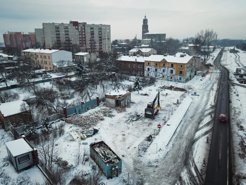 Remont DK91 w Częstochowie. Wyburzają kamienice i stację...