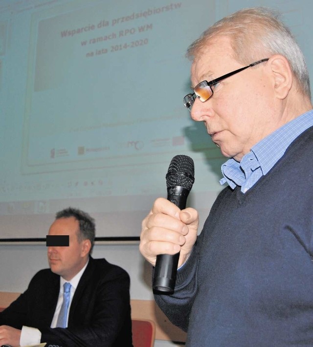 Stefan Adamczyk, szef Chrzanowskiej Izby Gospodarczej (z prawej) prosił burmistrza (po lewej) m.in. o obniżenie podatków