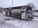 Zambrów. Pożar autobusu na terenie placu PKS. Na szczęście nie było rannych (zdjęcia)